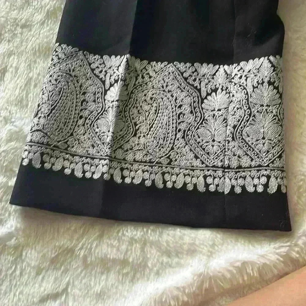 Kobi Halperin Zeina Cropped Paisley-Trim Pants - Picture 6 of 7
